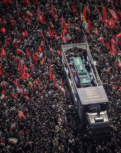 Massive Crowds Flood Tehran Streets for Ayatollah Ali Khamenei's Funeral Procession Amid Tight Security
