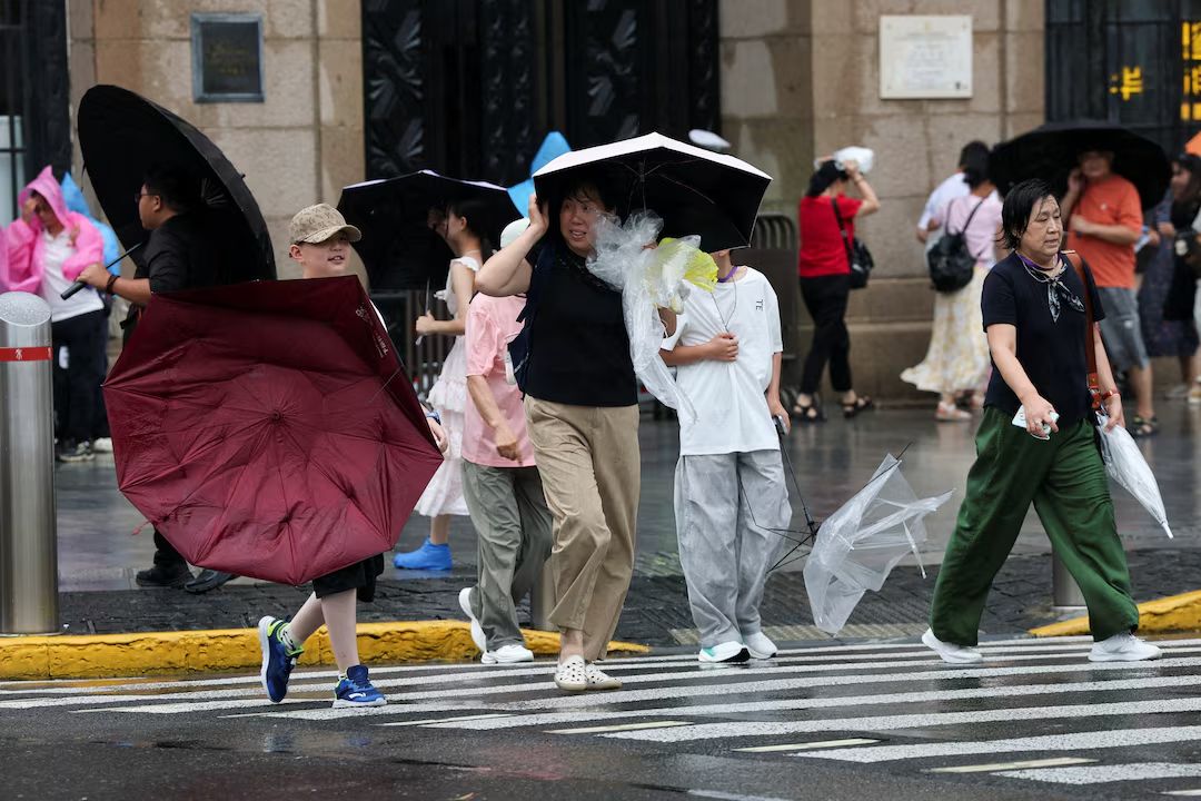 China Evacuates More Than 1 Million as Powerful Typhoon Dolphin Hits Eastern Coast
